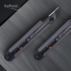 Rafford 0.79inch Stretch Utility Knife Paper Cutters Carbon Steel Blades Pocket Knife with Safety Lock Handicraft Tool Multifunc