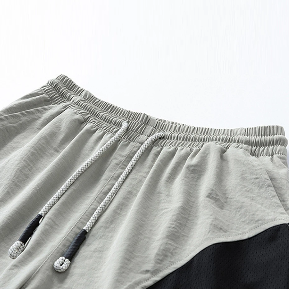 8XL حجم كبير السراويل الرجال الصيف السراويل موضة عادية المرقعة السراويل الذكور سراويل قصيرة مرونة الخصر حجم كبير