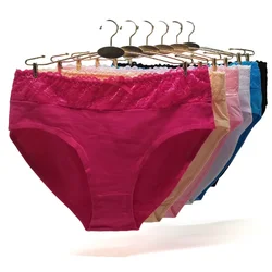 Plus Size Panties Cotton Underwear Women Underpants Briefs Sexy Intimate Lace Woman Knickers 3 Pieces/Lot