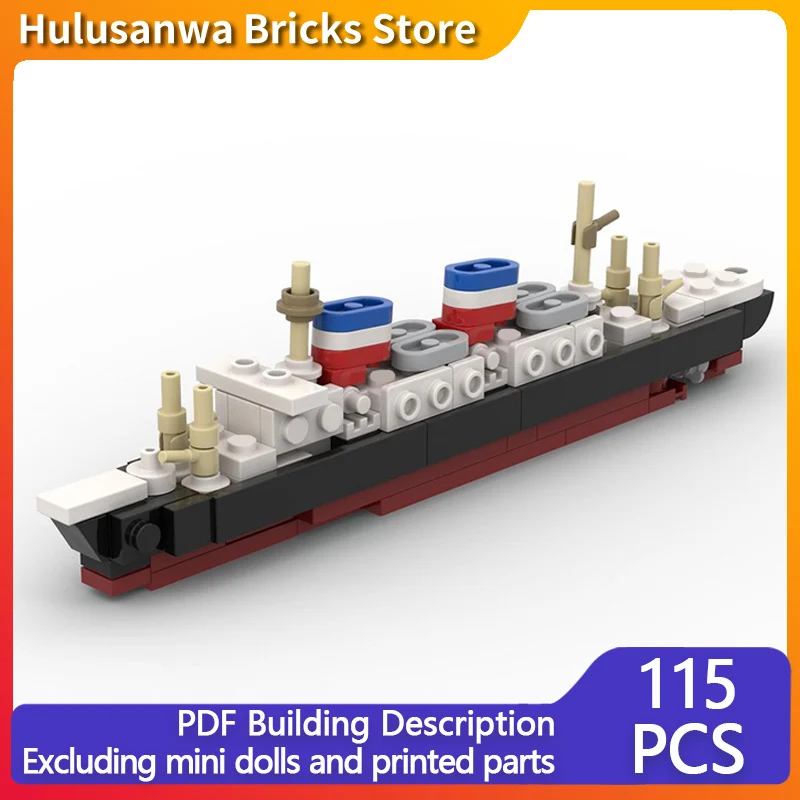 

Модель SS America Ocean Liner MOC, строительные кирпичи, военное оборудование, модульные технологии, подарки, праздник, сборка, детские игрушки, костюм