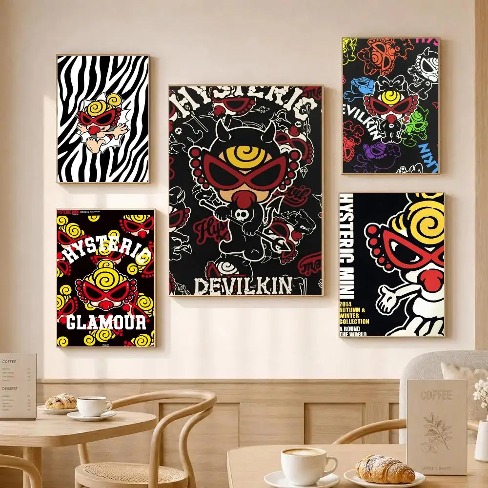 H-Hysteric M-Mini Poster Wall Art Poster Sticker For Living Room Bar Bedroom Home Decoration