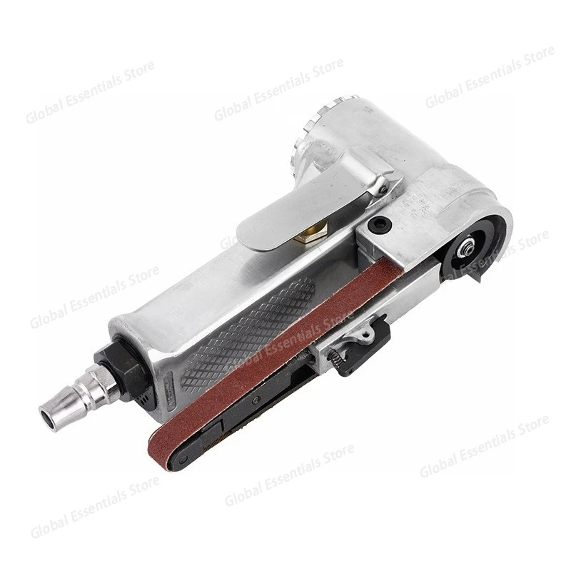 Industrial-Grade Pneumatic Belt Sander - Handheld Mini Air-Powered Polisher for Grinding and Sanding - view 3