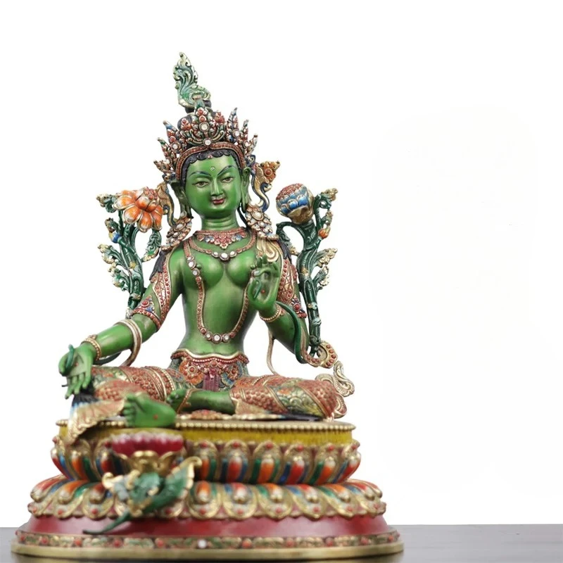 Pure handmade female Buddha statue Sakya handicraft ornament