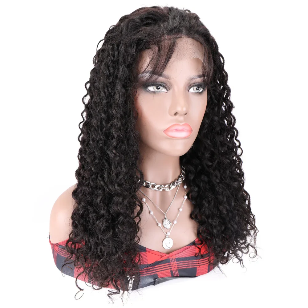 22 24 Inch Deep Curl Human Hair Lace Frontal Wig Brazilian Deep Wave HD Lace Wigs Human Hair 4x4 Glueless Closure Wig for Women