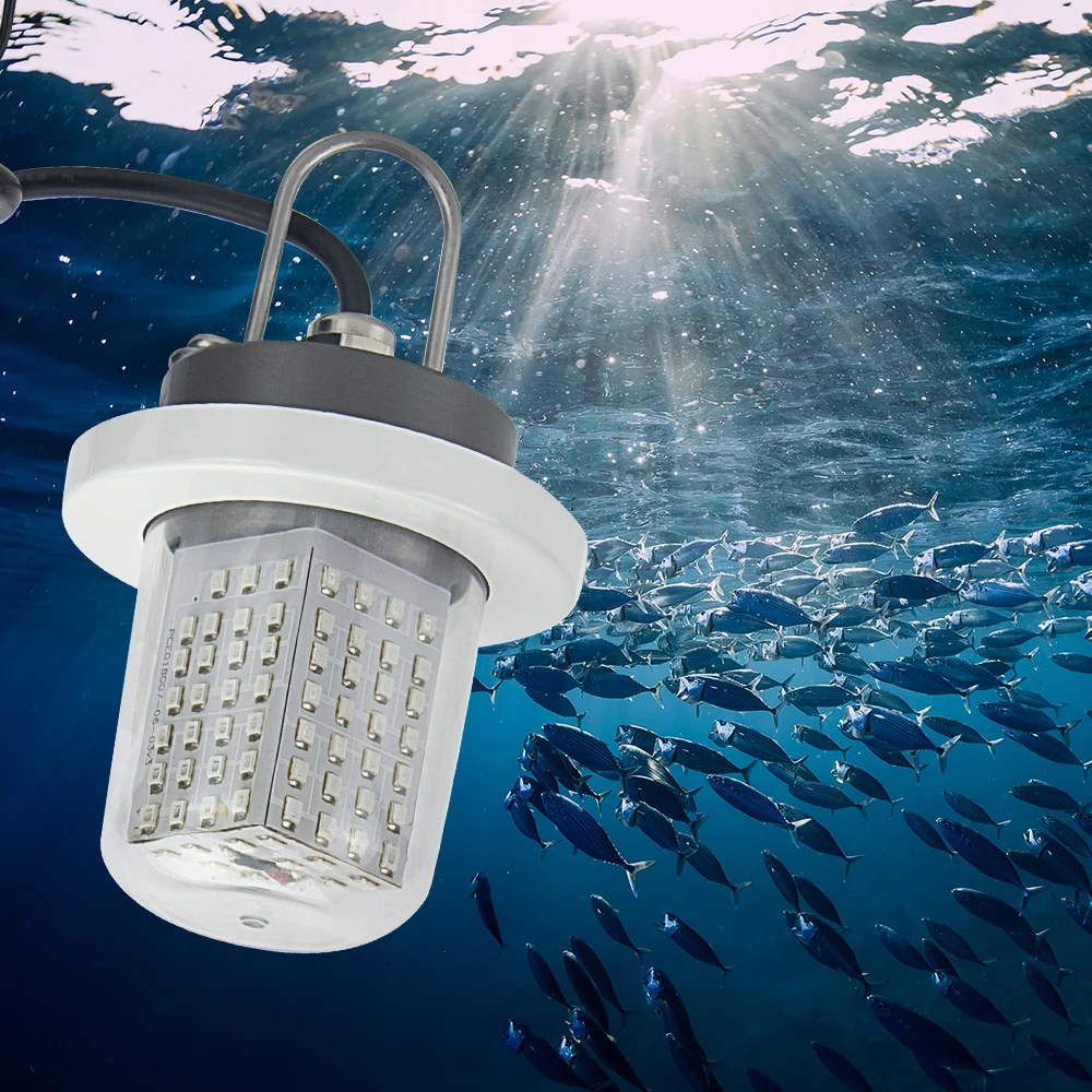 Fishing Light Attractor Marine Boat LED Green Underwater Submersible Night Fishing Lamp For Sea/Lake  5 Inches IP68