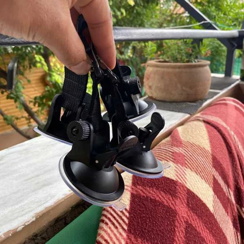 4Pcs Suction Cup Anchor Securing Hook Tie Down Camping Tarp As Car Side Awning Pool Tarps Tents Securing Hook Universal Travel