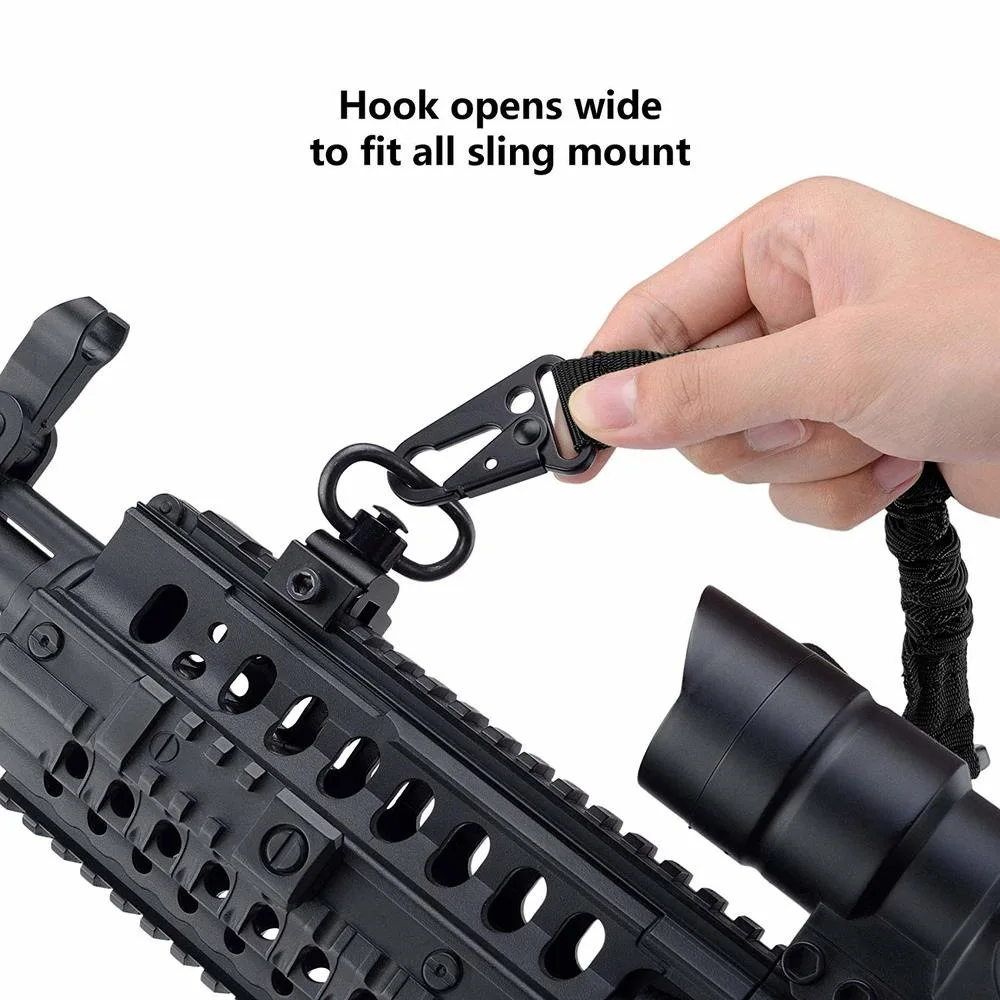 Tactical Dual Point Nylon Sling Rifle Sling Gun Metal Strap Tactical Points Weapon Multi Mission Release Airsoft Gun Accessories