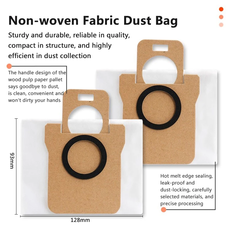 Für Xiaomi Mijia M40S / OV31CN Kehr Staubsauger Tricut Wichtigsten Seite Pinsel HEPA-Filter Mopp Tuch Staubbeutel Ersatzteile