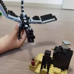 Cretive Ideas The ender dragon, modelo de bloques de construcción, juguete para regalo de cumpleaños