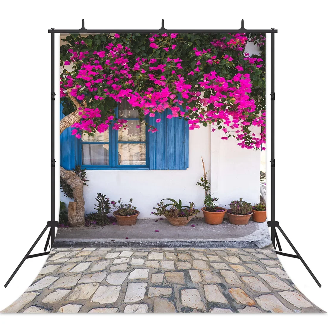 Wedding Photo Stuio Photography Background Flowers Door Greece Style Portrait Children Baby Backdrop Photo Shoot Props Photozone