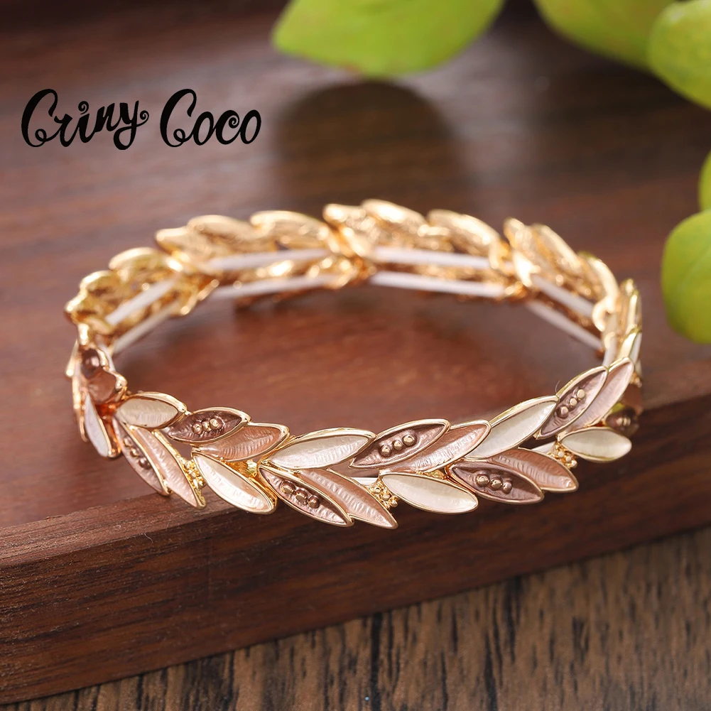 Cring Coco Trend Bracelet Foldable Irregular Shape Extendable Luxury Jewelry Bangle Zinc Alloy Bangles Lover Mother's Day Gift