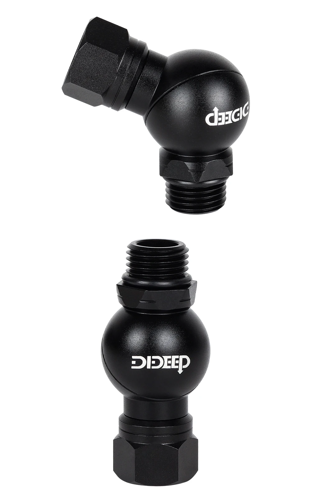 DIDEEP 360-Grad-drehbarer Schlauchregler-Adapter für Tauchzubehör, Zweistufiger Regleranschluss aus Aluminiumlegierung – Detail 7