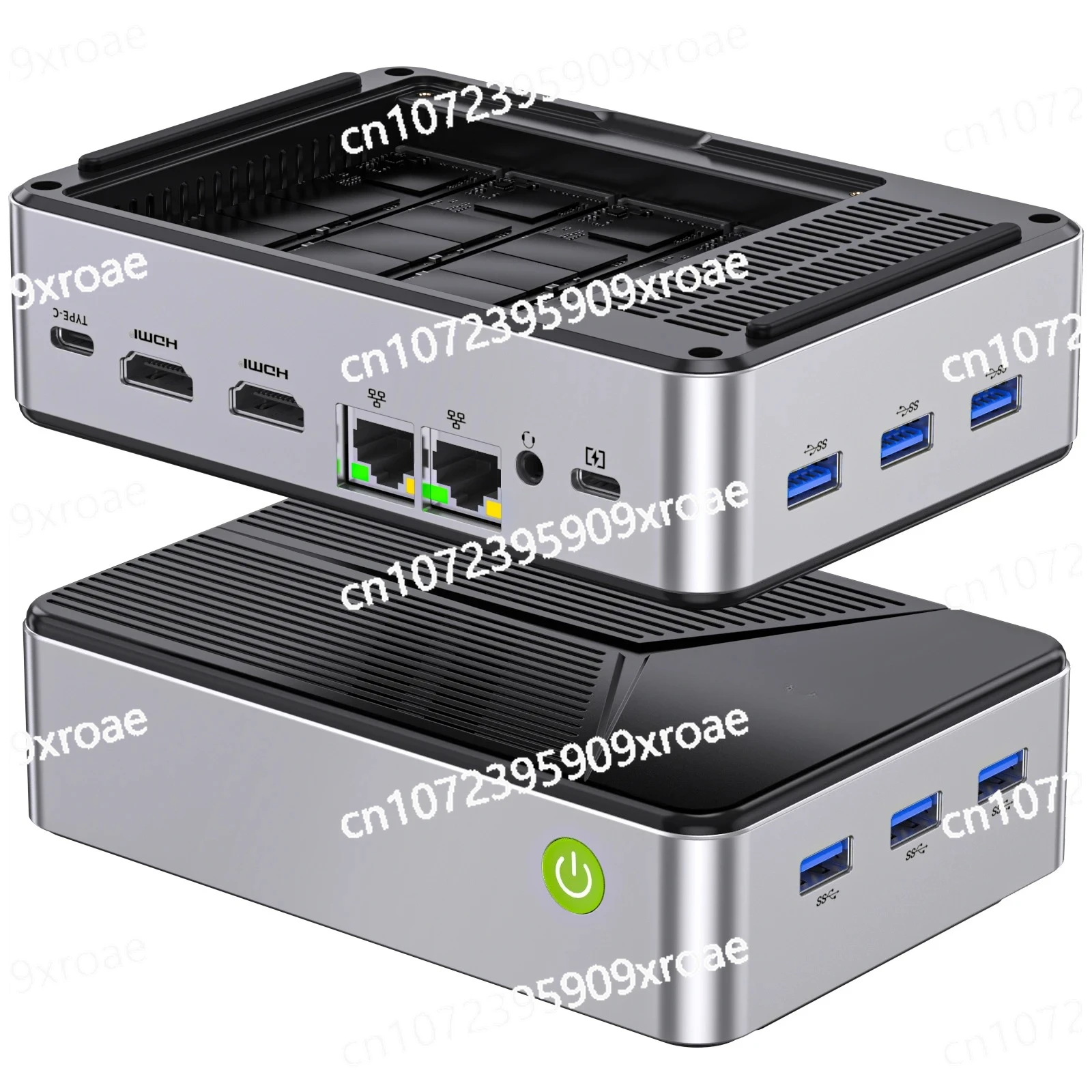 Triple Screen Pocket Desktop Gaming Computer  MINI PC Windows 11 Pro LPDDR5 M.2 2280 SSD WIFI6 BT5.2