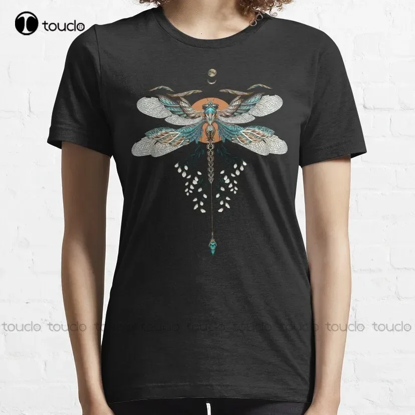 Dragon Fly Tattoo T-Shirt Christian Shirts For Women Custom Aldult Teen Unisex Digital Printing Tee Shirt Fashion Funny Xs-5Xl