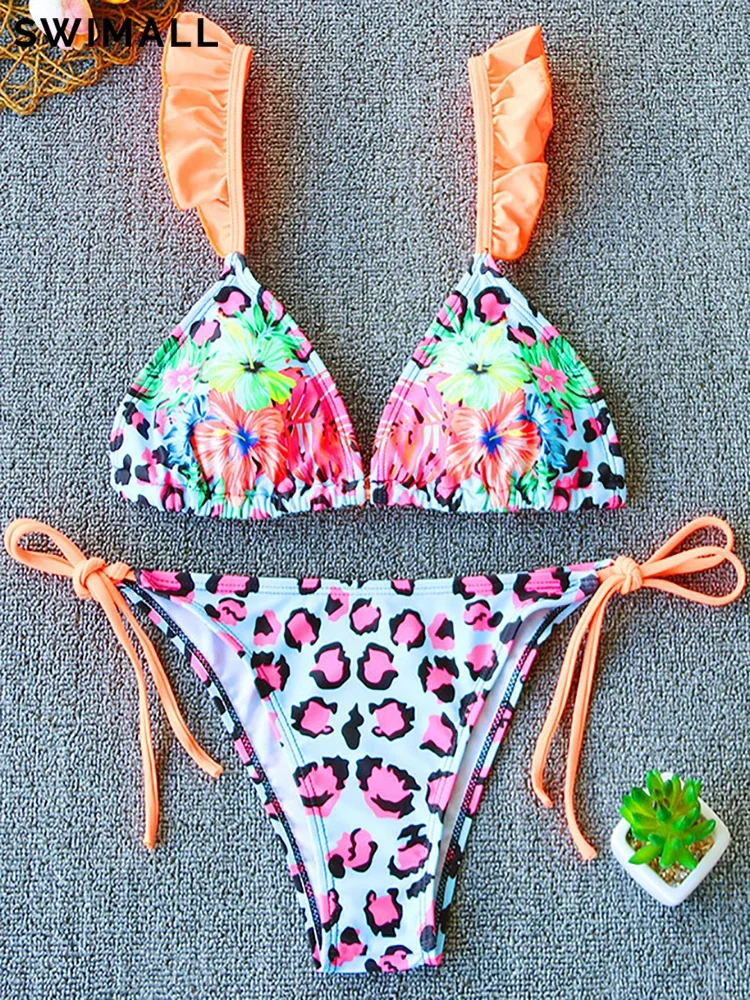 

2025 Sexy Bikini Swimsuit Women Swimwear Two-piece Bikini Set Print Bathing Suit Swimming Suit Beach Wear Female Biquini
