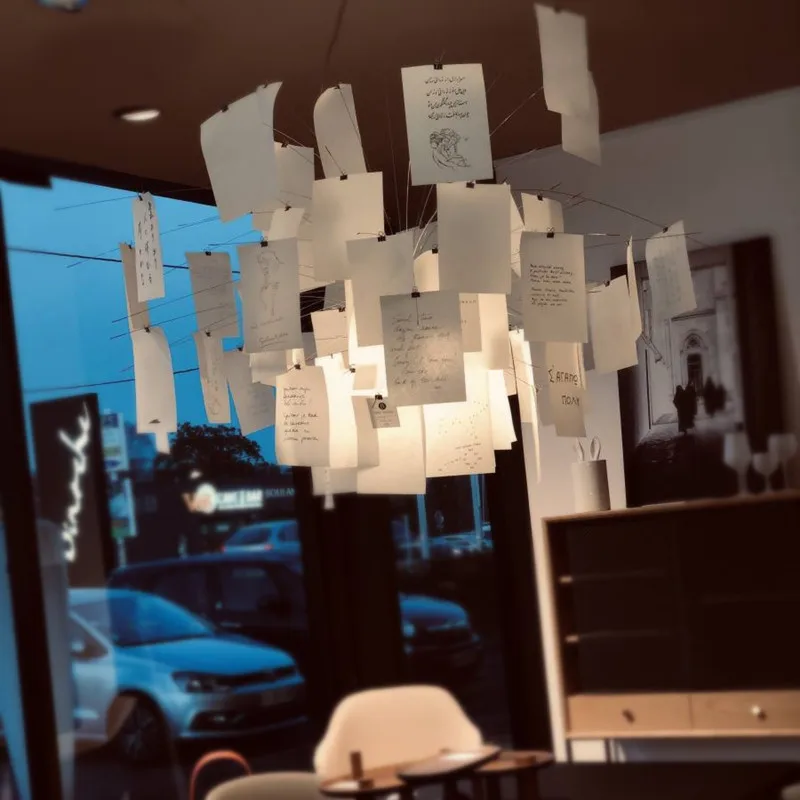 

Scandinavian Chandelier DIY Zettel z light creative designer chrome lighting For Living Room Home bedroom interior design light