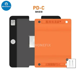 AMAOE PD-C Piantagione di Tin Pad Piattaforma di reballing magnetica universale BGA per iPhone 6-15 Telefono CPU IC Rilavorazione Adsorbimento Tappetino in silicone