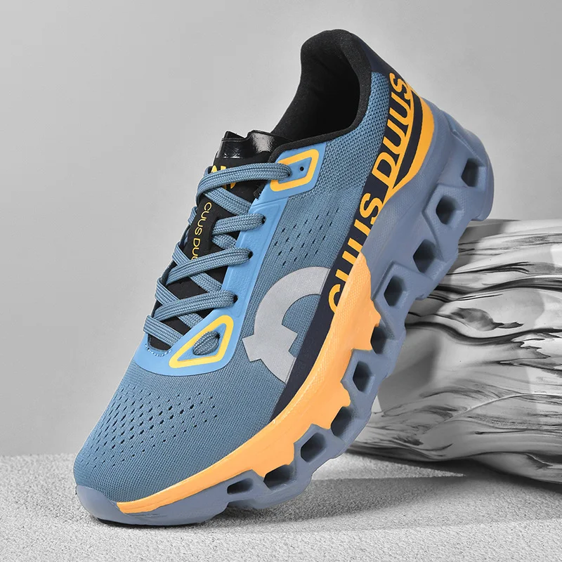 

Мужские кроссовки для бега по бездорожью, дышащие, из сетчатой ткани, класса люкс, с амортизацией, нескользящие, для активного отдыха, парные, для соревнований