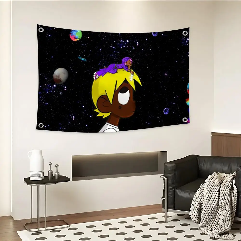 Banderas personalizadas de Lil Uzi Vert para acampar, decoración para jardín, sala de estar, fondos, arte de pared, regalos familiares