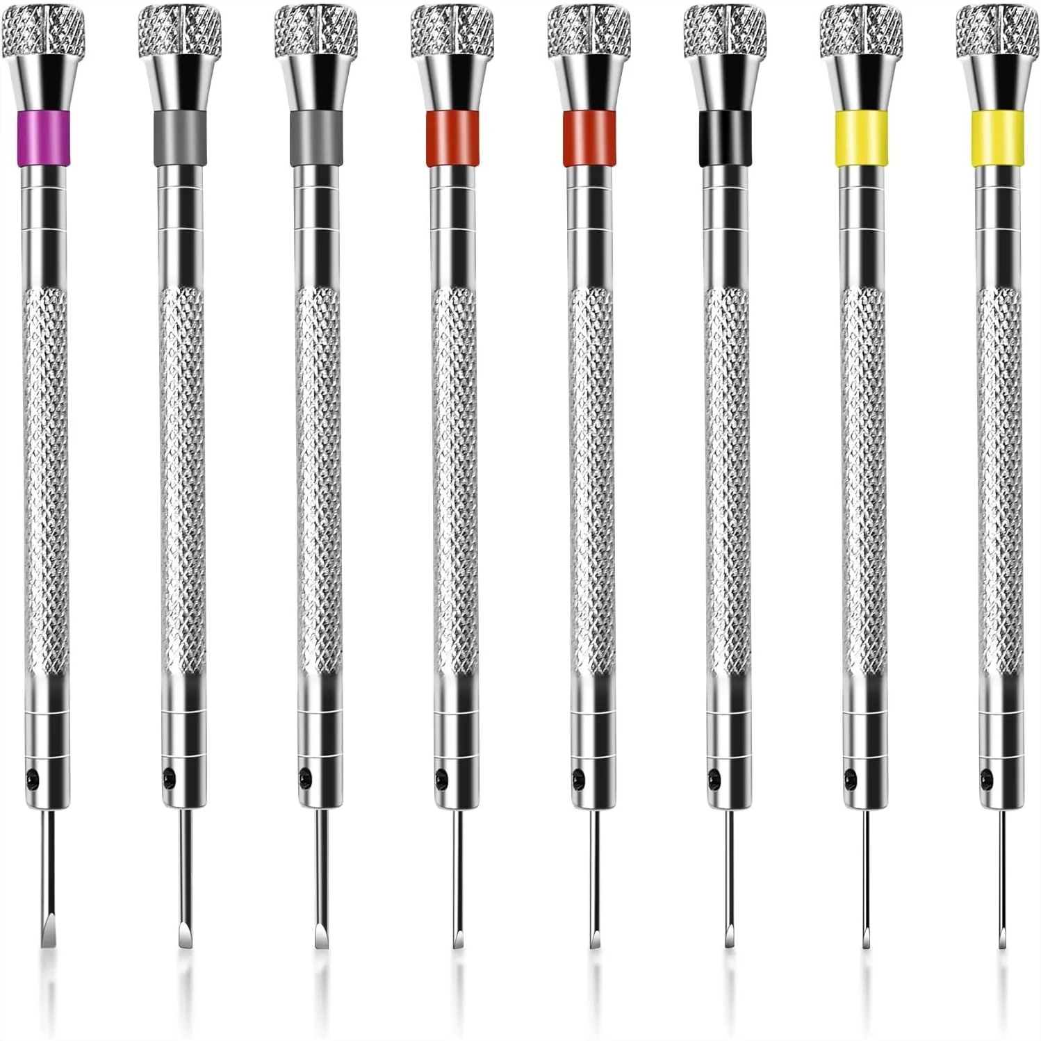 

8 Pcs Precision Jewelers Screwdriver Set 0.8-1.6mm For Watch Eyeglasses Jewelry Repair