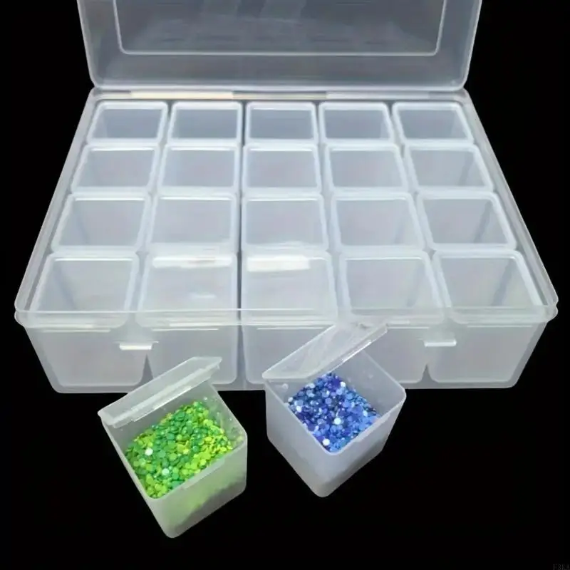   Clear Plastic Bead Craft Storage Container For Handmade Craft Jewelry Making