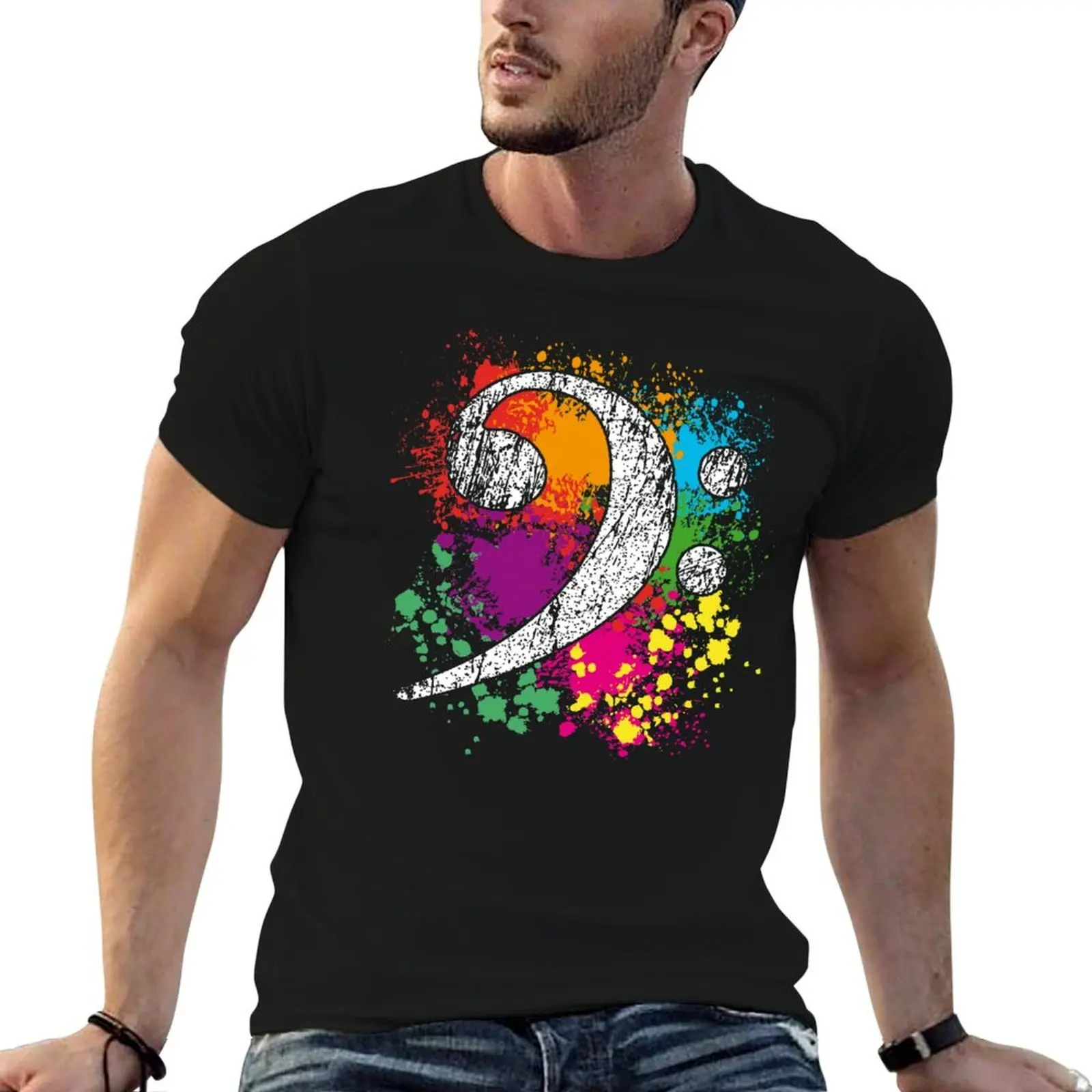 

Bass Clef - Bass Key T-Shirt t shirt custom print t shirt man luxury t shirts for man pack cotton T-Shirt