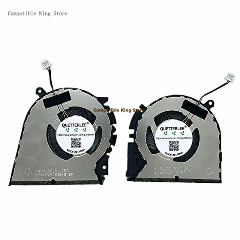 d Replacement New Laptop CPU + GPU Cooling Fan for Asus Vivobook Pro M3401Q K3400P M3400QA M7400Q M7400QE X7400PC Series Fan