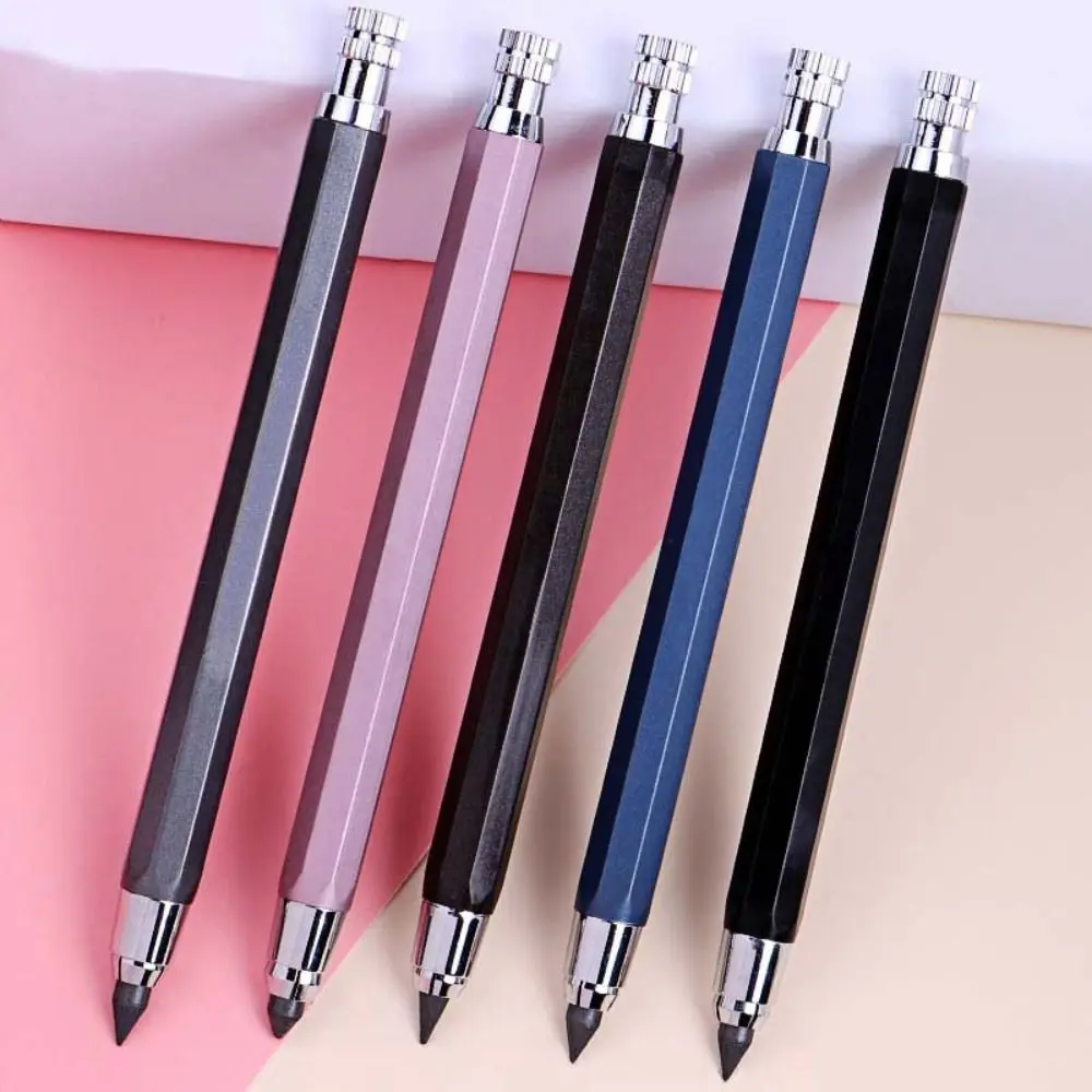 5.6mm Metal Mechanical Pencil 2B/4B/6B/8B Pencil Refill Art Painting Drawing Writing Tool Sketch Comics Design Automatic