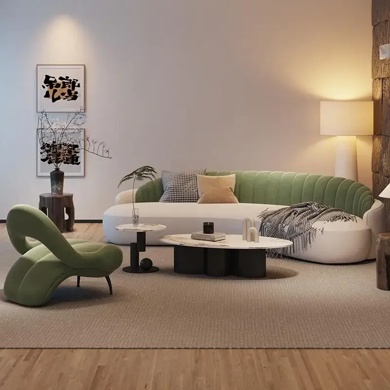 

/Curved Minimalist Nordic Sofa Reception Light Luxury Tcreative Special Living Room Sofas Modern Aesthetics Muebles Furniture