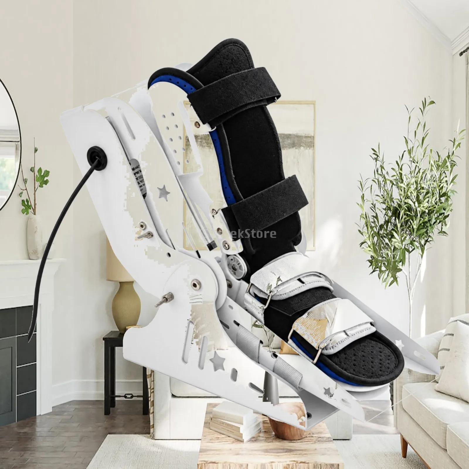 Electric Pedal Exerciser Adjustable Electric Ankle and Foot Exerciser Foot Flexion Exercise Machine for Mobility Training Users