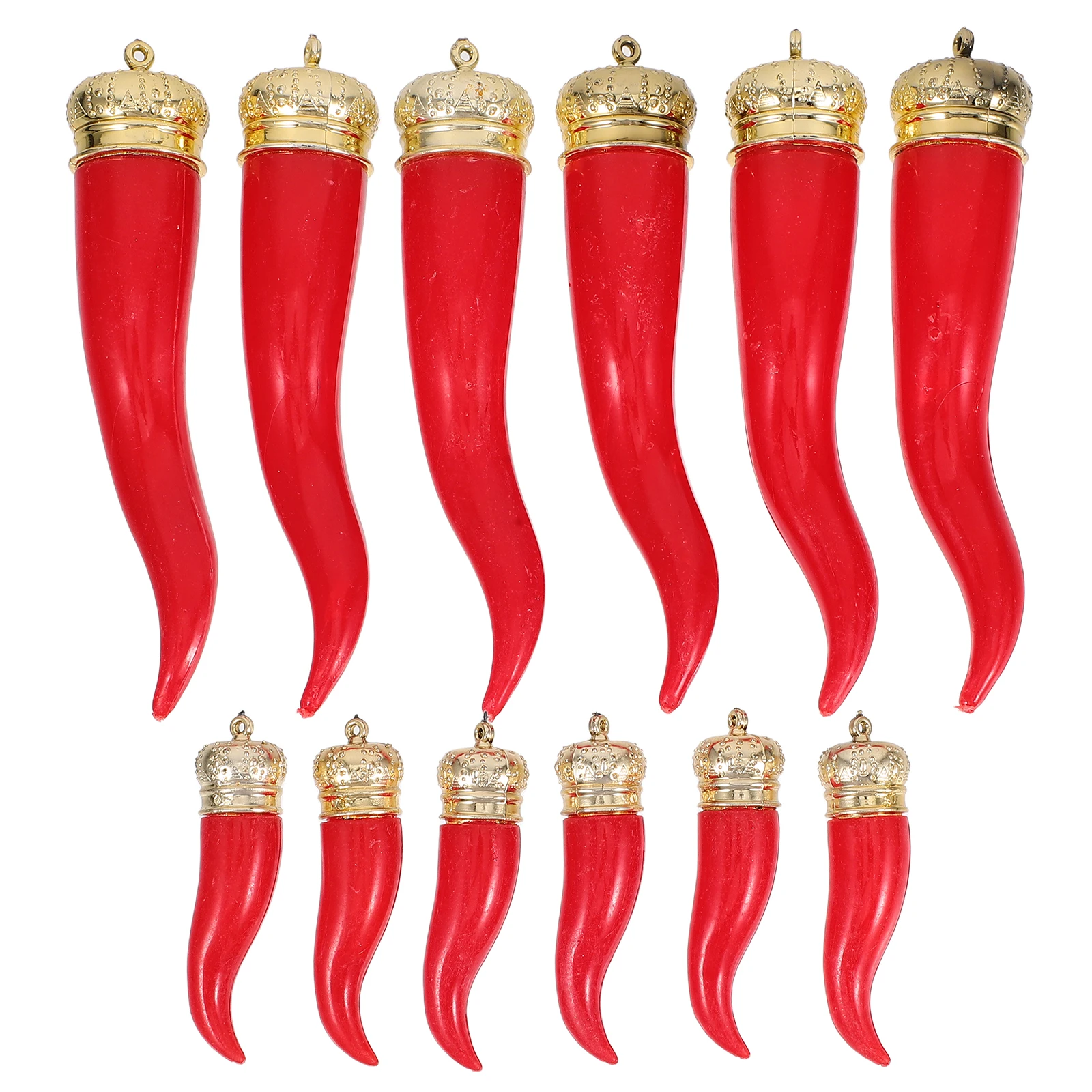 

12 Pcs Chili Pepper Decor Fake Hanging Strings Vibrant Table Photography Props Vegetable Decor Simulated Food
