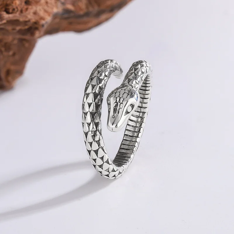 925 Sterling Silver Snake Adjustable Rings For Women Luxury Quality  Jewelry Gift Female Cheap Things With