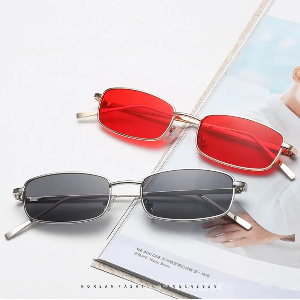 Metal Japanese Harajuku Glasses Gold Silver Black Anti-blue Square Glasses Oversized Vision Care Anti-blue Glasses Women Men