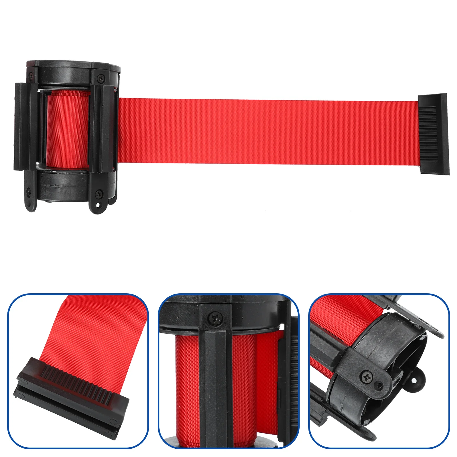 

Retractable Barrier Tape Door Barricade Isolation Warning Cordon Belt Wall Mount