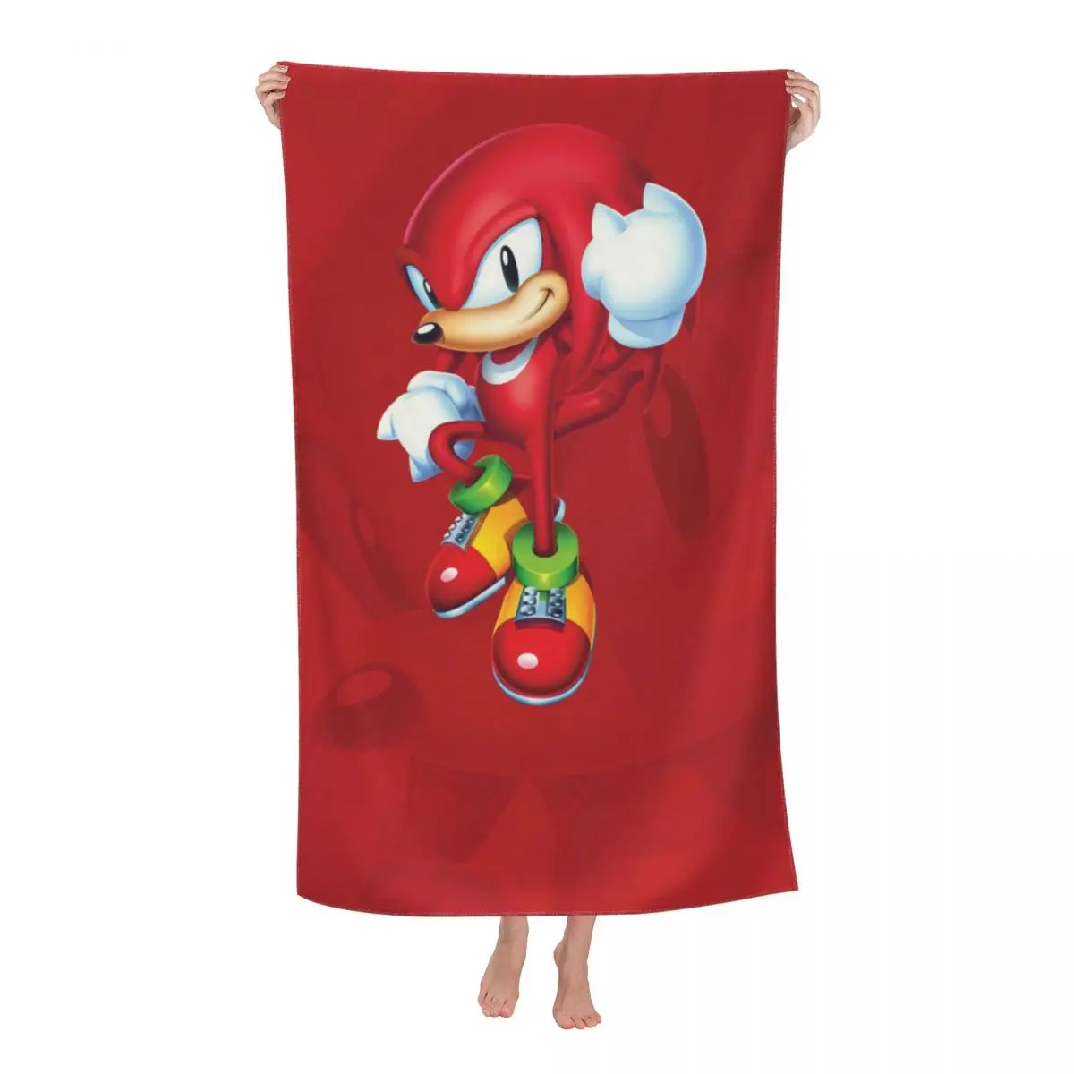 Custom Cartoon Game S-Sonics Beach Towel The Hedgehog Soft Linen Microfiber Pool Towels