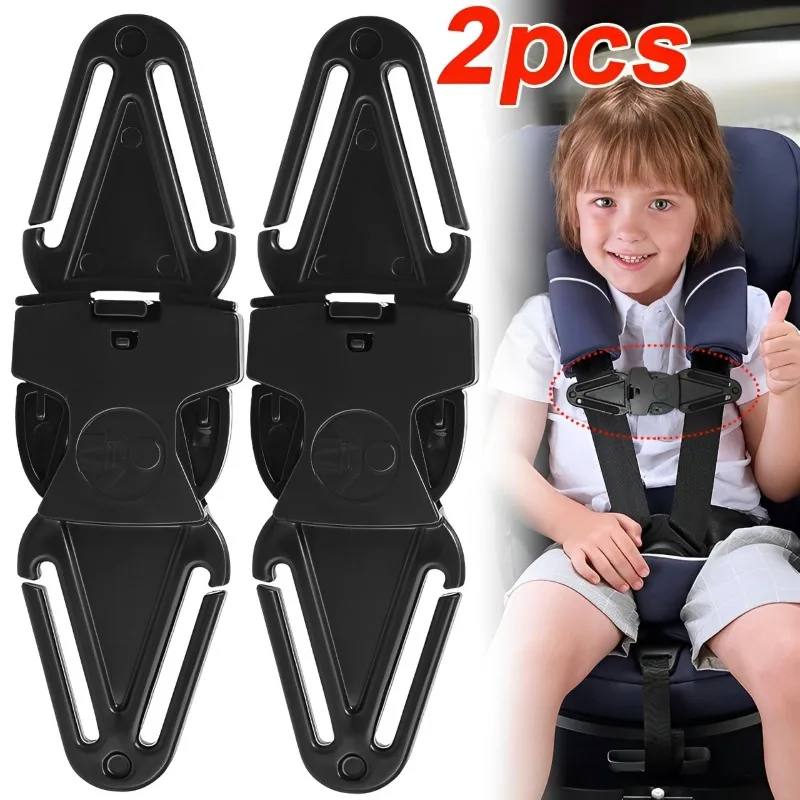 Car Child Safety Seat Belt Shoulder Belt Positioning Buckle Fixer Adjuster Baby Stroller Chest Buckle Lock Buckle Accessories