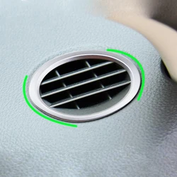 2Pcs Car Front Air Conditioning Vent Outlet Cover Sticker Trim for Honda Vezel HRV HR-V 2014 - 2020 Decoration Accessories