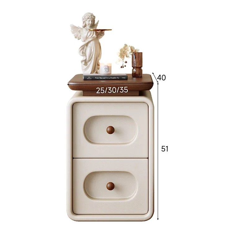 style Decorative Nightstand Italian Industrial Bedside Table Minimalist Apartment Mesa Cabeceira Storage Bedroom Furniture
