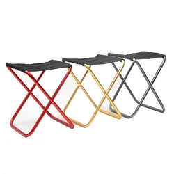 Portable Folding Fishing Chair Picnic Camping Stool Folding Small Stool Outdoor Aluminiun Alloy Fishing Chair