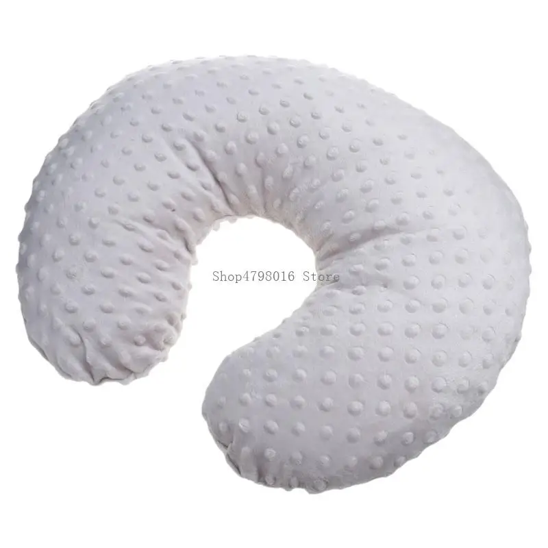  Bay Breast Feeding Pillow Safe & Gentle Fabric Nursing Pad Washable Cover Removable Infant Sleeping Pillow view 2