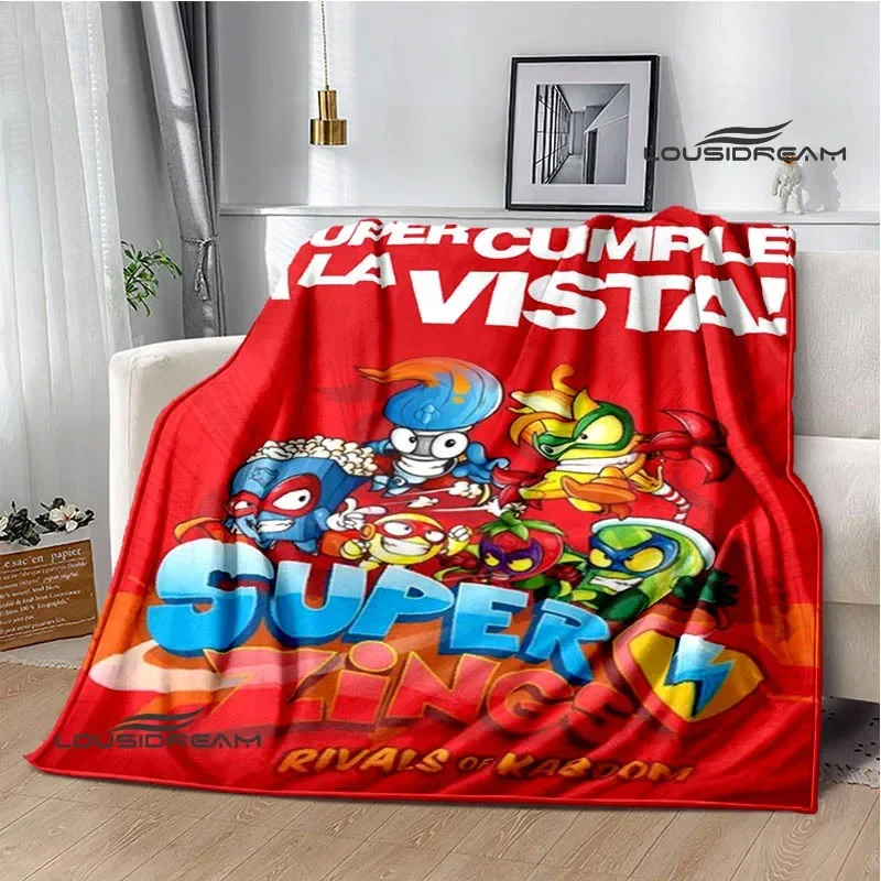 Cute cartoon Super Zings blankets picnic blanket Warm Flannel blankets Soft and comfortable blanket bed linings Birthday Gift