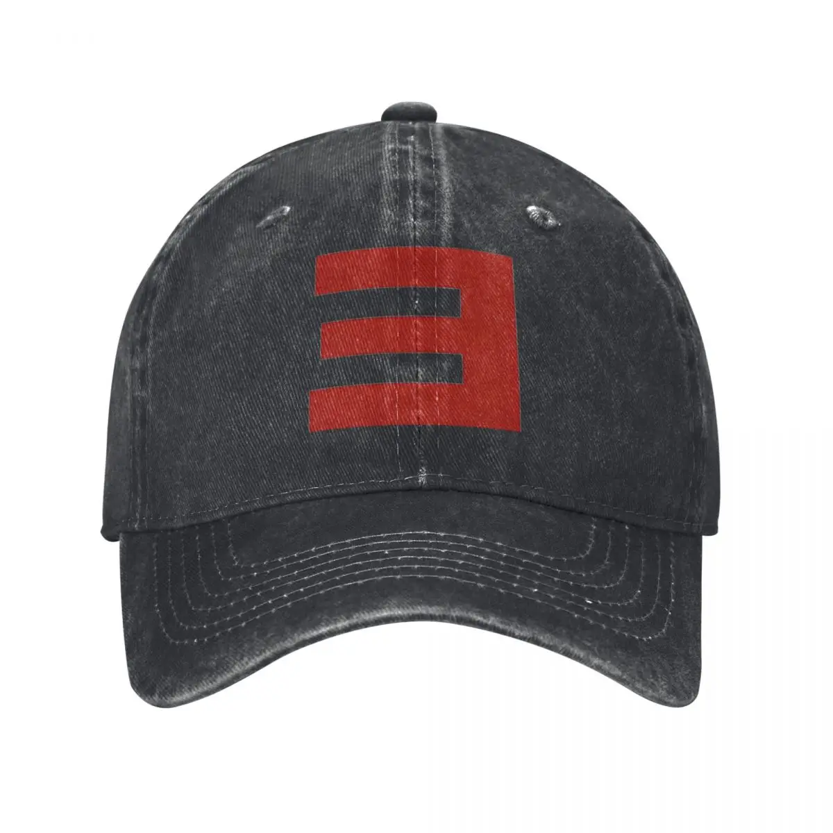 Retro Eminem E Baseball Cap Unisex Distressed Denim Headwear Hip Hop Music Album Outdoor Activities Caps Hat