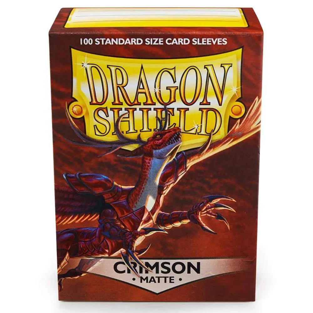 66x91mm Dragon Shield 100 PCS/BOX Crimson High Quality Cards Sleeves Board Games Cards Playing TCG Sleeves Protector