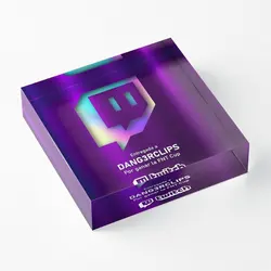 Send Me A Message Twitch Award Plaque Acrylic Block Stamping Print Family Clear Wedding Board Pad Transparent Room Fashionable
