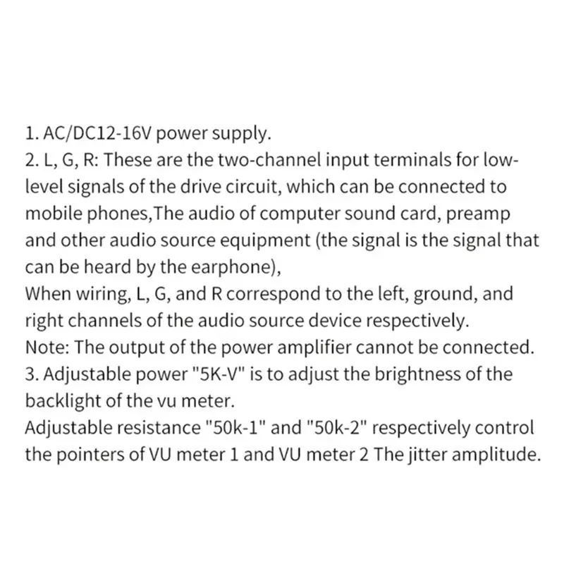 A29F-1 Piece 12-16V VU Meter Analog Panel Audios Level Meter As Shown Plastic For Power Amplifier Digital Power Meter - view 5