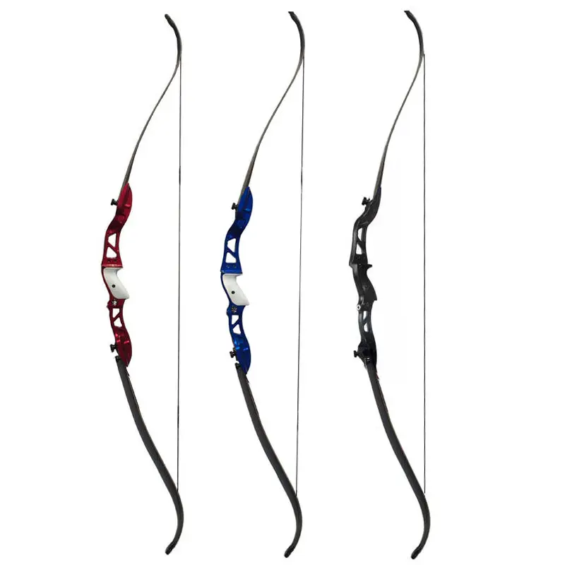 F155 training bow66\'\' Aluminium Recurve Bows 22-38lbs Archery Recurve Bows with Metal Riser