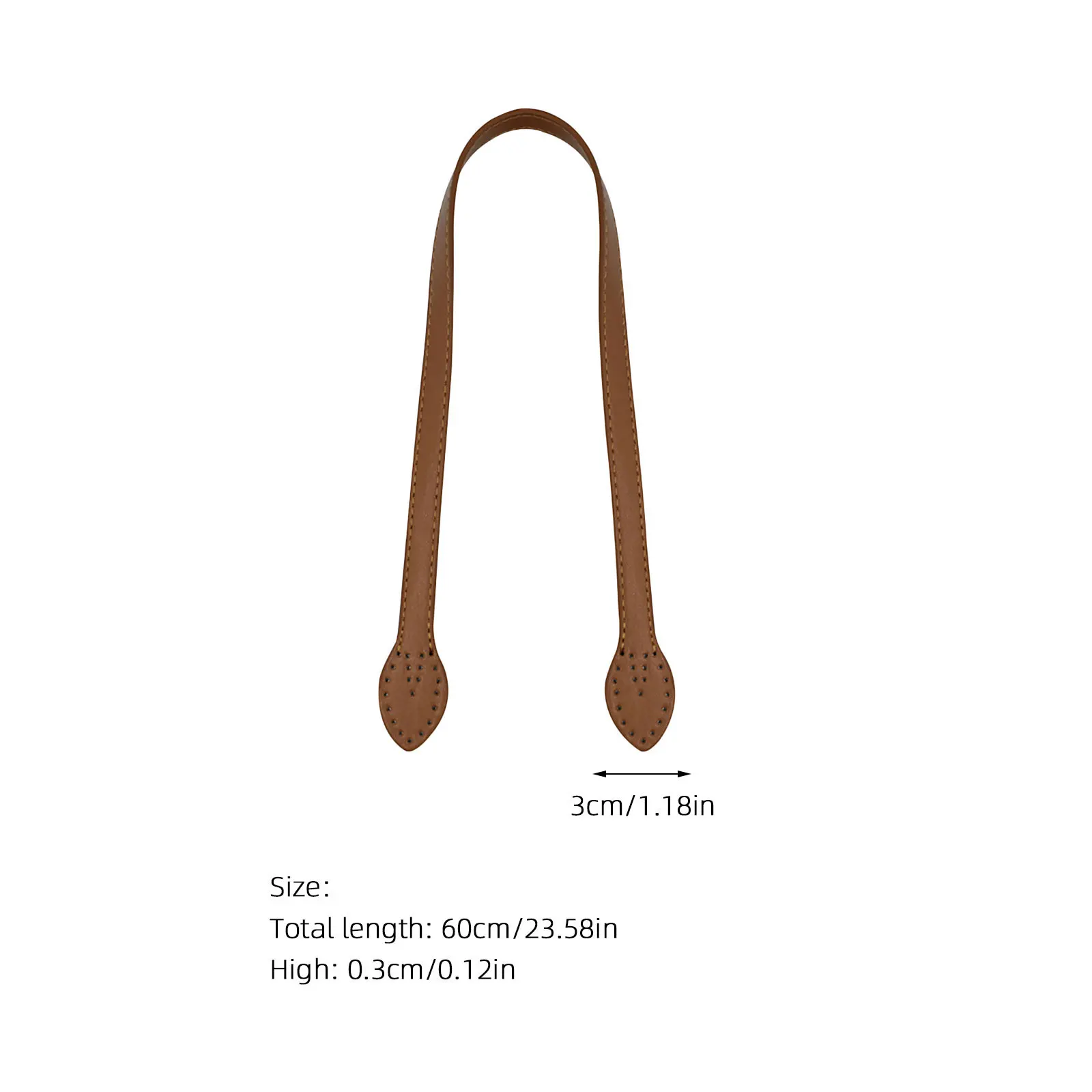 6 قطع من أشرطة حقائب اليد باللون البني وحزام الكتف لاستبدال ملحقات المحفظة للسيدات