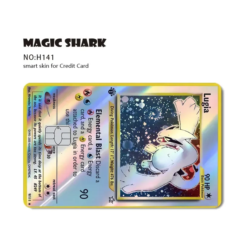 Charizard Gyarados Venusaur Blastoise Mewtwo Squirtle Snorlax Holographic Laser Credit Debit Card Film Skin Aufkleber