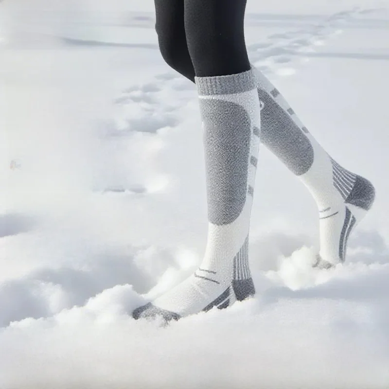 chaussettes-de-ski-en-polaire-epaisse-pour-hommes-et-femmes-chaudes-pour-l'hiver-longues-pour-bottes-de-neige-equipement-de-camping-et-de-voyage-en-plein-air-toutes-surfaces-hautes-cheville