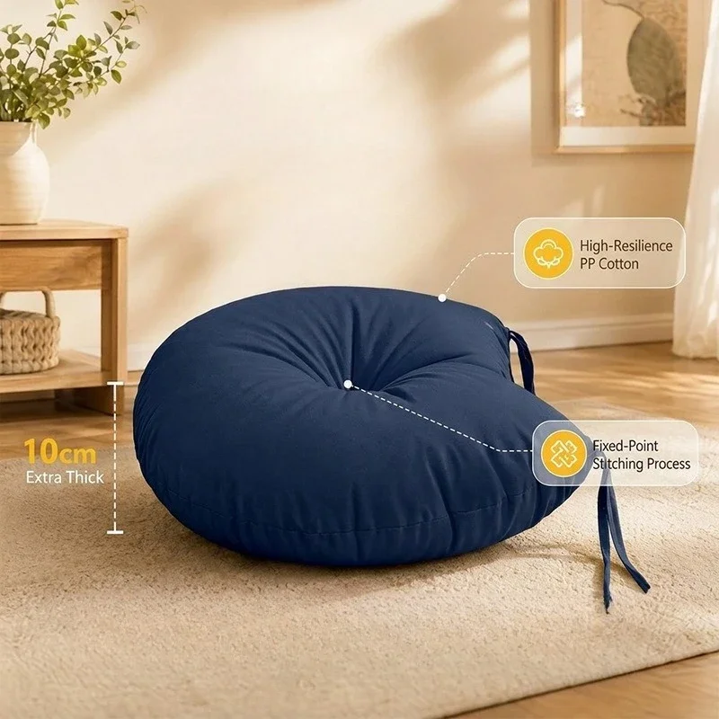 40x35x10cm Oxford Cloth Cushion Living Room Floor Seat Pad Thickened Chair Cushions Household Round Waterproof Bar Seat Mat